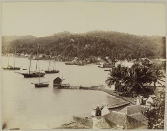 (19th CENTURY--JAMAICA) An album with 24 photographs of the islands landscape and people.